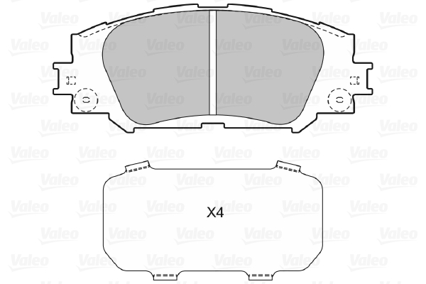 Placute frana VALEO 598943