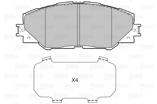 Placute frana VALEO 601037