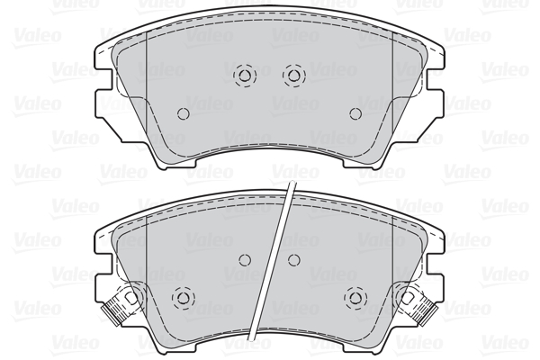 Placute frana VALEO 302117