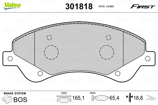 Placute frana VALEO 301818