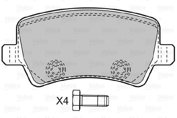 Placute frana VALEO 598928