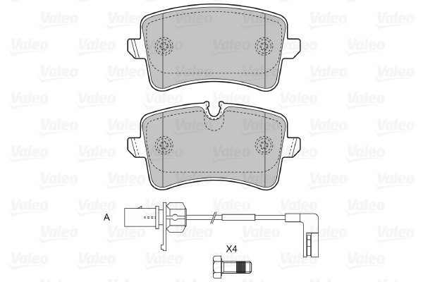 Placute frana VALEO 601325