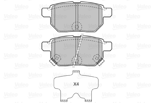 Placute frana VALEO 598933