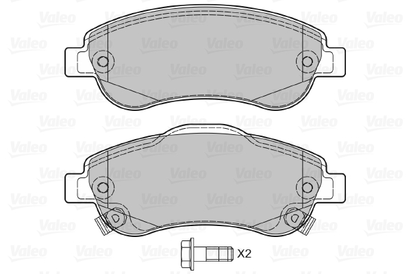 Placute frana VALEO 598901
