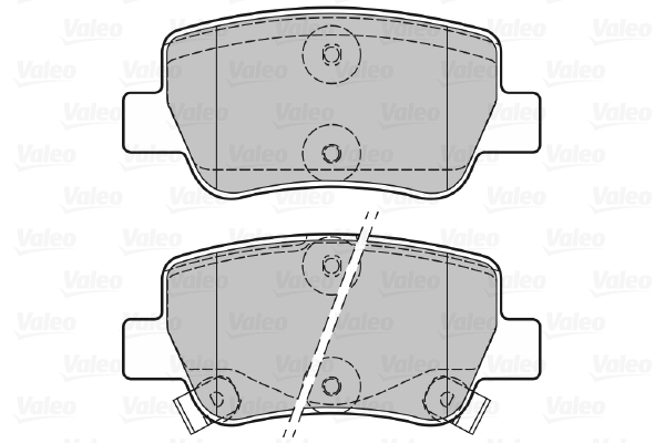 Placute frana VALEO 601057