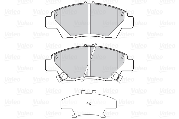 Placute frana VALEO 302158