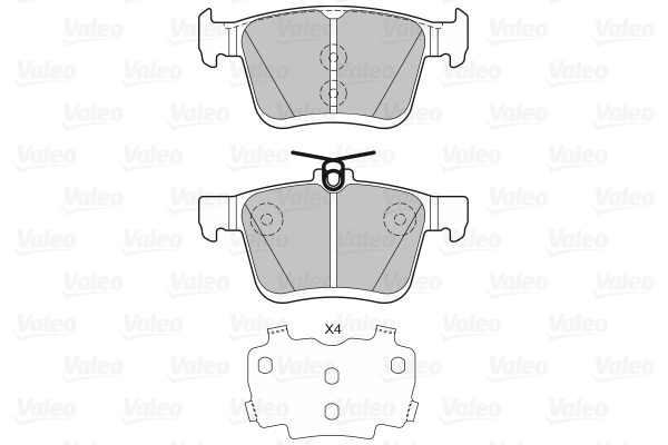 Placute frana VALEO 601329