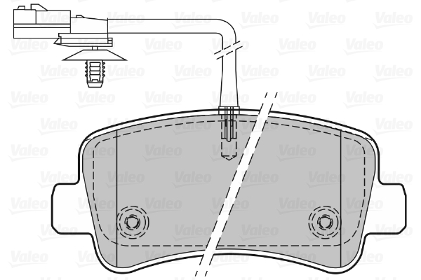 Placute frana VALEO 601151