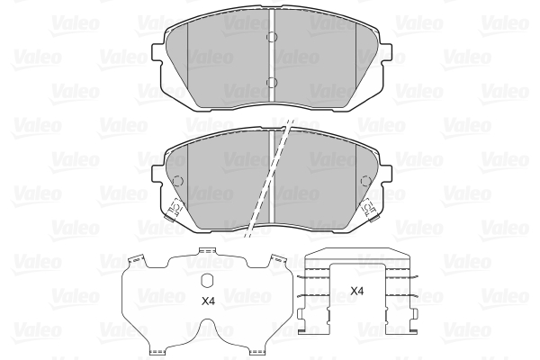 Placute frana VALEO 601322
