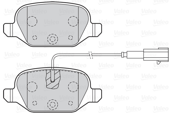 Placute frana VALEO 302141