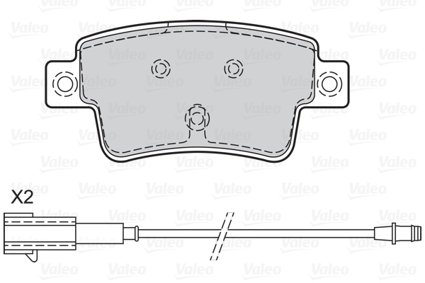 Placute frana VALEO 302127