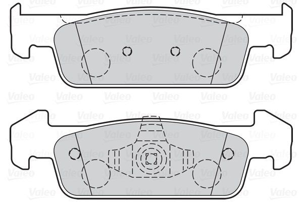 Placute frana VALEO 302162