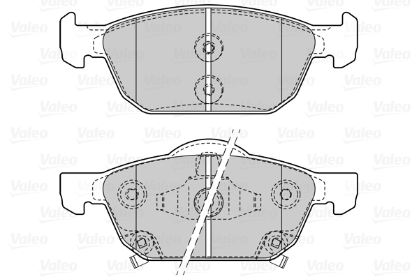 Placute frana VALEO 601508