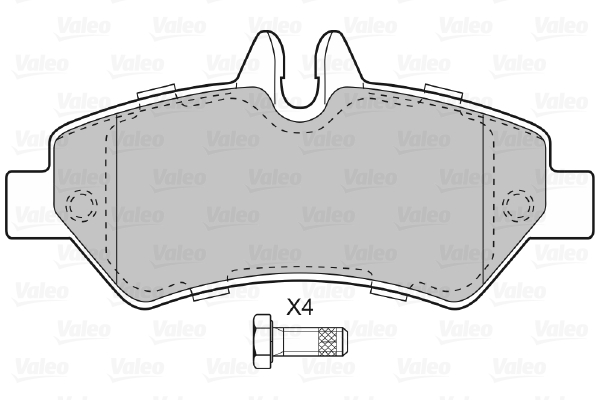 Placute frana VALEO 598876