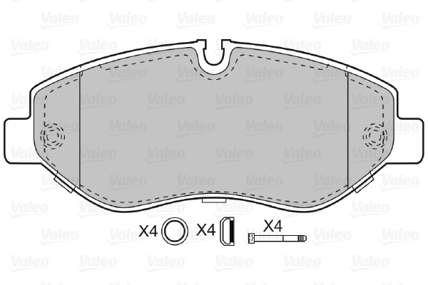 Placute frana VALEO 598882