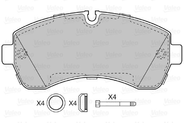 Placute frana VALEO 598881