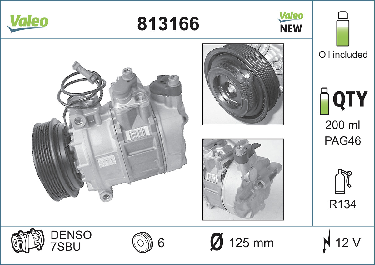 Compresor climatizare VALEO 813166
