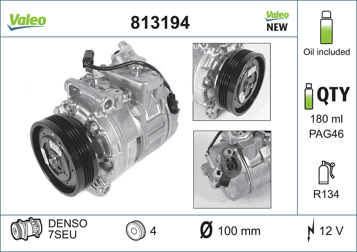Compresor climatizare VALEO 813194