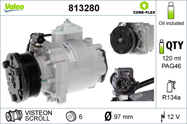 Compresor climatizare VALEO 813280