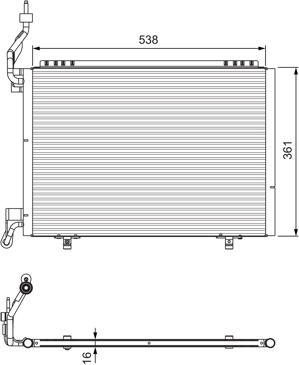 Condensator climatizare VALEO 814074