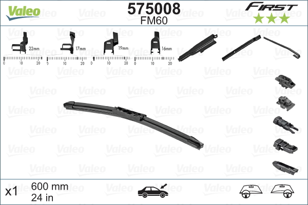 Lamela stergator VALEO 575008