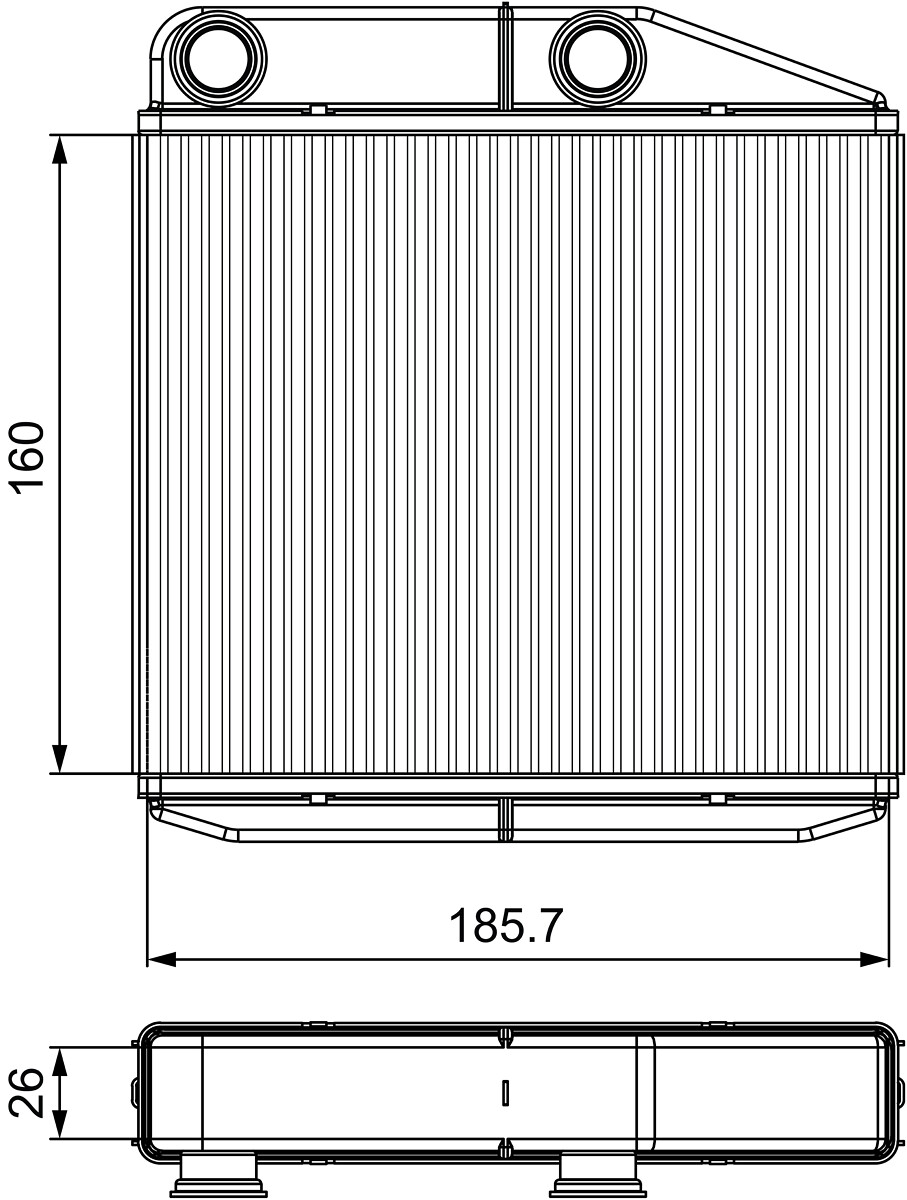 Schimbator caldura incalzire habitaclu VALEO 811502
