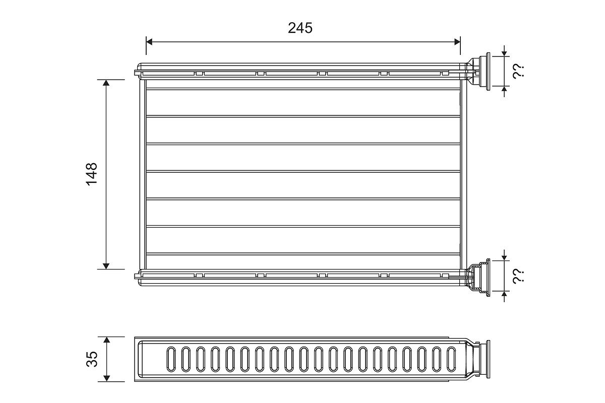 Schimbator caldura incalzire habitaclu VALEO 812401