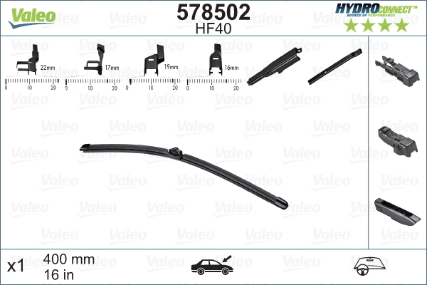 Lamela stergator VALEO 578502
