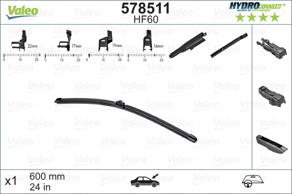 Lamela stergator VALEO 578511