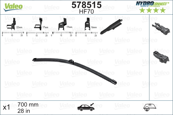 Lamela stergator VALEO 578515