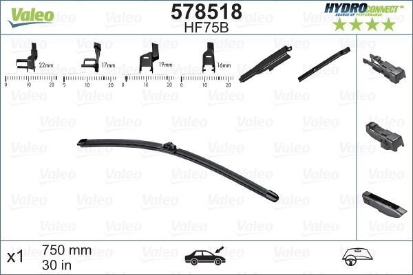 Lamela stergator VALEO 578518