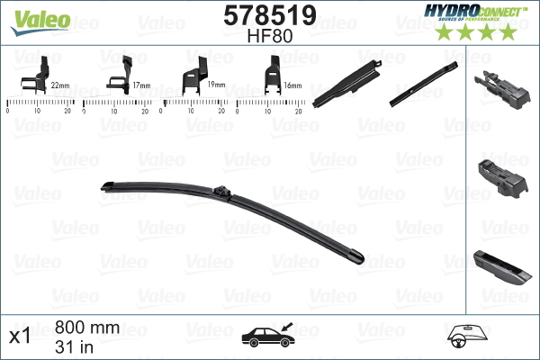Lamela stergator VALEO 578519