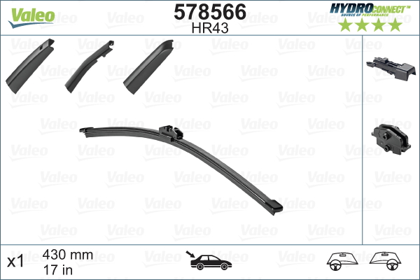 Lamela stergator VALEO 578566