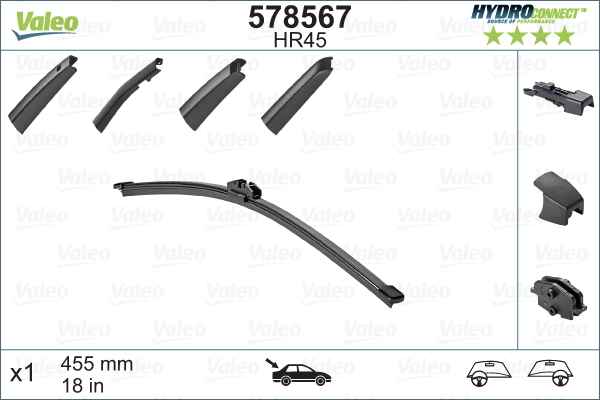Lamela stergator VALEO 578567