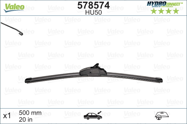 Lamela stergator VALEO 578574