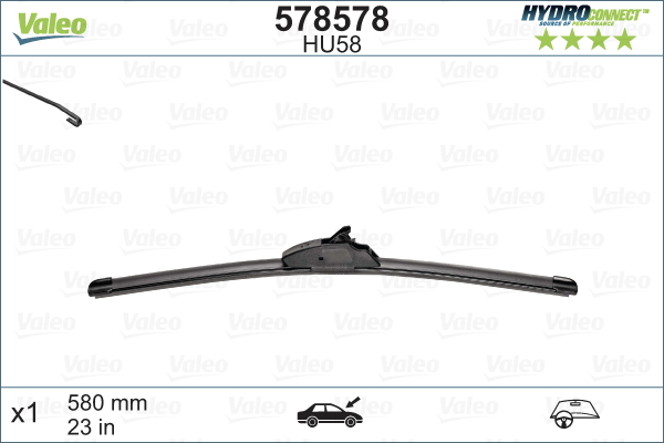 Lamela stergator VALEO 578578