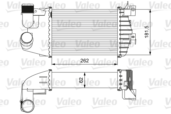 Intercooler compresor OPEL ASTRA H (A04) 1.7 CDTI (L48)  diesel 110 cai VALEO 818627