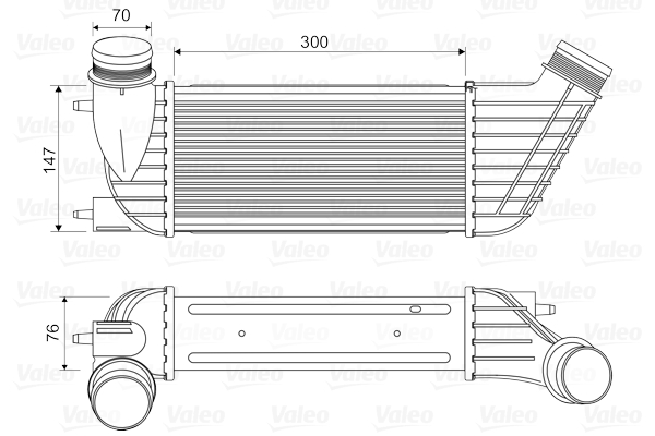 Intercooler compresor VALEO 818651