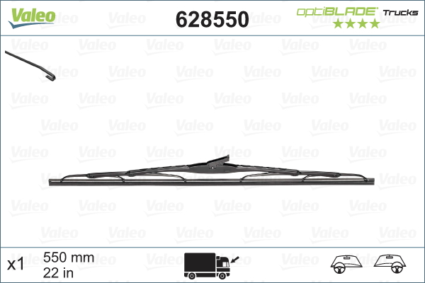 Lamela stergator VALEO 628550