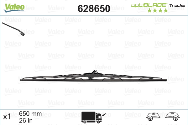 Lamela stergator VALEO 628650