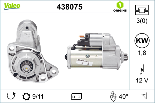 Electromotor VW GOLF IV Variant (1J5) 1.4 16V  benzina 75 cai VALEO 438075