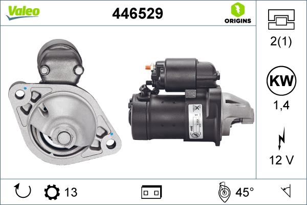 Electromotor OPEL ASTRA H (A04) 1.7 CDTI (L48)  diesel 80 cai VALEO 446529