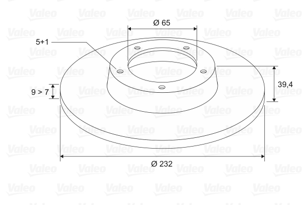 Disc frana VALEO 186597