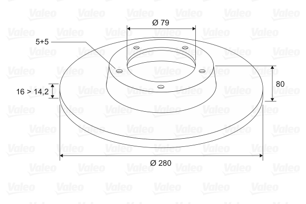 Disc frana VALEO 197097