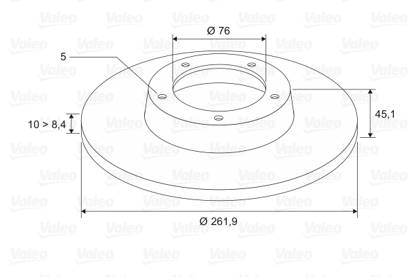 Disc frana VALEO 197503