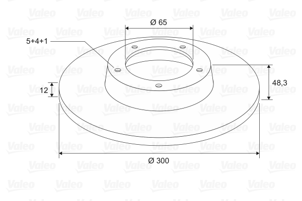 Disc frana VALEO 197583
