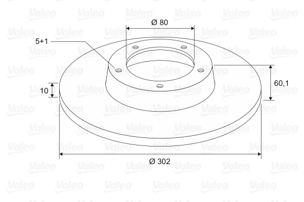 Disc frana VALEO 197594