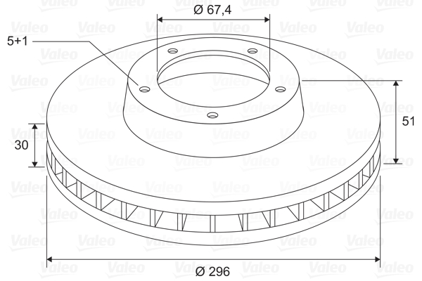 Disc frana VALEO 197807
