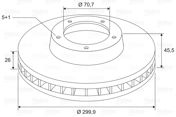 Disc frana VALEO 197815