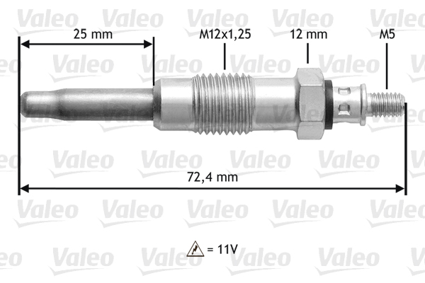 Bujie incandescenta VALEO 345100